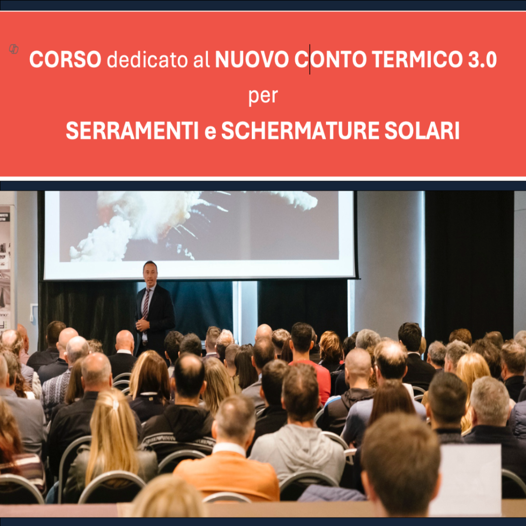 EVENTO: CORSO specifico in presenza sul NUOVO CONTO TERMICO 3.0