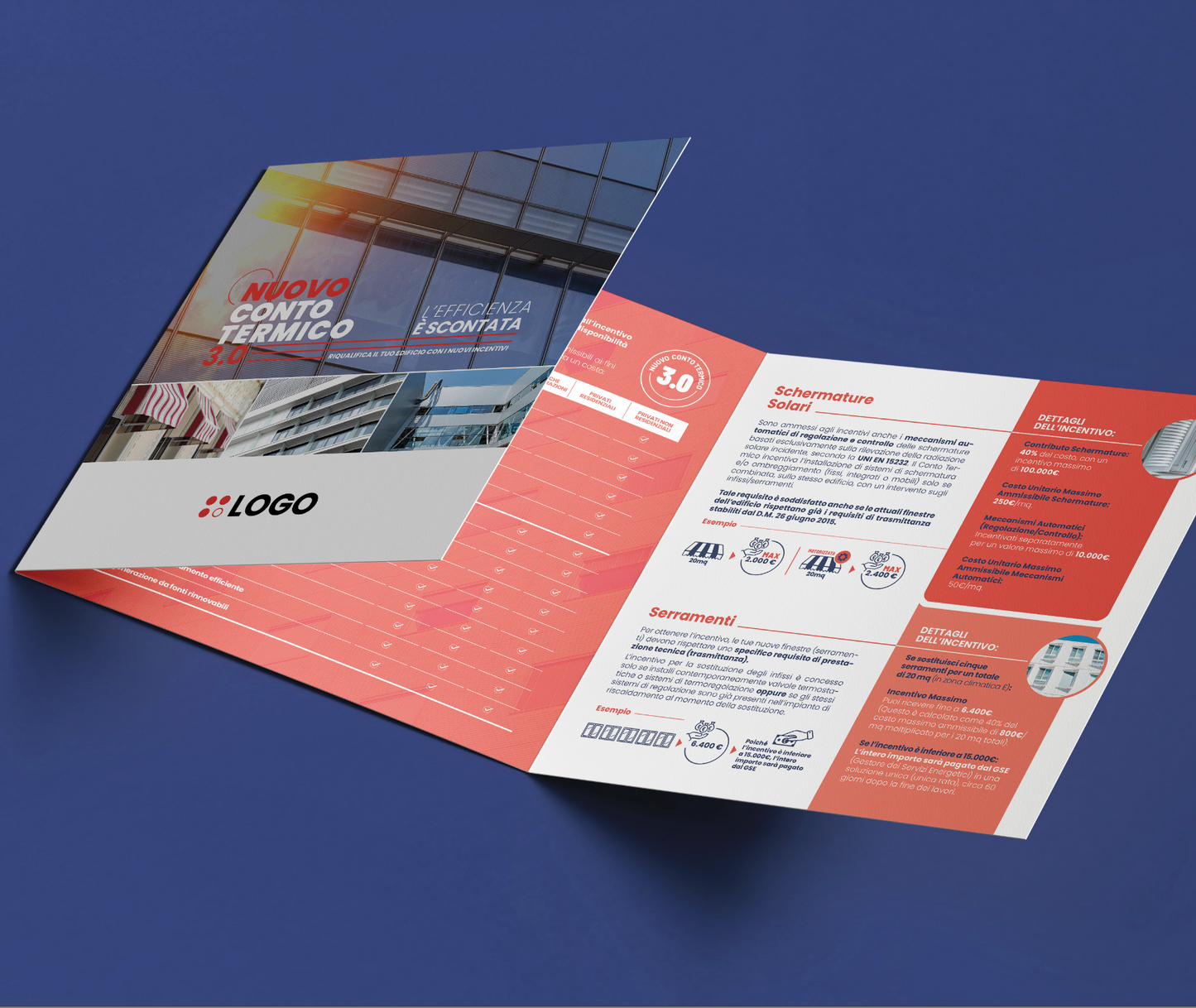 BROCHURE DEDICATA, già impostata, per proporre e vendere il CONTO TERMICO