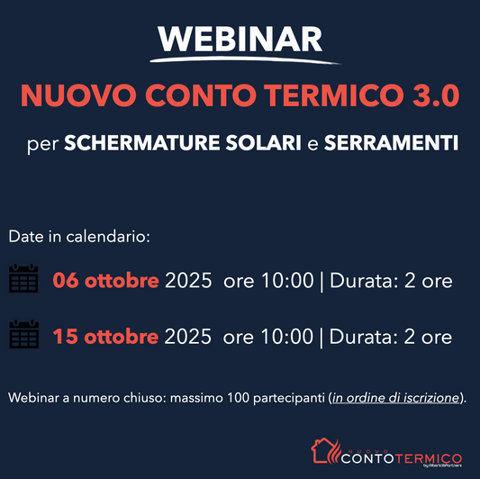 WEBINAR dedicato al NUOVO CONTO TERMICO 3.0